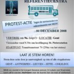 MEAB on tour - protestactie tegen referentiecentra